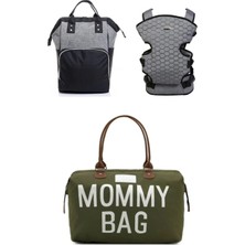 Lui Tasarım Anne Bebek Bakım Sırt Çantası, Bebek Taşıma Kanguru ve Mommy Bag Anne Bebek Bakım Çantası