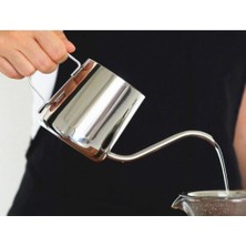 Xhltd 250 ml Kalın Kahve Çay El Pot Gıda Sınıfı Paslanmaz Çelik Gooseneck Damla Su Isıtıcısı Swan Boyun Ağız Cezve Kapı Mutfak Aksesuarları | Kahve Tencereler (Yurt Dışından)