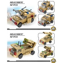 Xhltd Modern Askeri 8in1 Tekerlekli Tank Yapı Taşı Fighter Zırhlı Araba Füze Madeni Imha Araç Tuğla Oyuncak | Bloklar (Yurt Dışından)