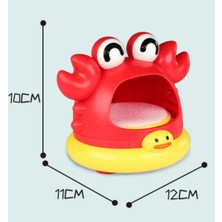 Xhltd Açık Şişirme Kabarcık Sevimli Karikatür Yengeç Yüzme Küvet Sabun Makinesi Oyuncak Çocuklar Için Bebek Banyo Komik Oyuncaklar | Banyo Oyuncak (Kırmızı) (Yurt Dışından)