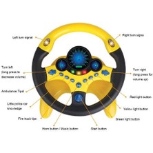 Xhltd Çocuklar Işık Çocuklu Direksiyon Tekerlekli Çocuk Müzikal Öğrenme Oyuncak Bebek Sürüş Tekerlek Komik Çocuk Oyuncak Çeşitli Sürüş Sesleri ile | Gürültü Makinesi (Yurt Dışından)