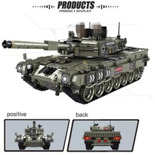 Xhltd 1747 Adet Tank Mini Model Yapı Taşları Eğitim Askeri Serisi Araç Tuğla Oyuncaklar Çocuklar Için Doğum Günü (Yurt Dışından)