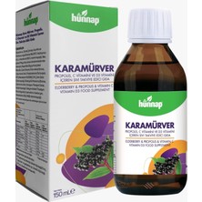 Hünnap Karamürver, Propolis, C Vitamini Ve D3 Vitamini İçeren Sıvı Takviye Edici Gıda 150 ml