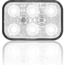 Sanel Animasyonlu 12-24V Universal Kare 6 Led Dış Mekan Uyumlu Beyaz SBDF6W