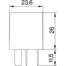 Sanel Mikro Röle 12 Volt 25 Amper 5 Uçlu SR1255