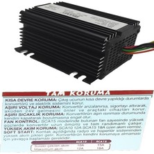 Sanel 20 Amper 24V12V Voltaj Düşürücü Radyo Hafızalı SCA20M