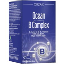 Ocean Orzax Ocean B Complex 50 Kapsül Takviye Edici Gıda