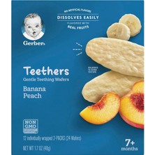 Gerber Teethers Banana Peach Diş Kaşıyıcı Gofret 48 Gr.