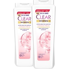 Clear Women Kepeğe Karşı Etkili Şampuan Yumuşak Parlak Kiraz Çiçeği Esansı Ve Keratin 485 Ml X2 Adet