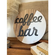 Windly Concept Coffe Bar Kahve Köşesi Ahşap Kahve Dekoru Dekoratif Duvar Süsü 30 cm