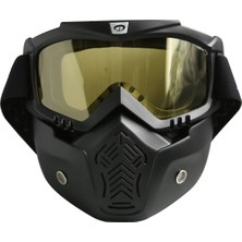 Leiog Motocross Goggles Bisiklet Anti Sis Rüzgar Geçirmez Toz Geçirmez Gözlük Kalkan Koruyucu (Yurt Dışından)