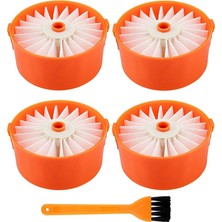 Sunflowerr Black + Decker Için 4'lü Paket Filtre Elemanı BSV2020G Kablosuz Elektrikli Süpürge Aksesuarı (Yurt Dışından)