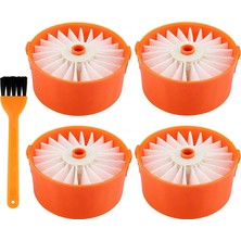 Sunflowerr Black + Decker Için 4'lü Paket Filtre Elemanı BSV2020G Kablosuz Elektrikli Süpürge Aksesuarı (Yurt Dışından)