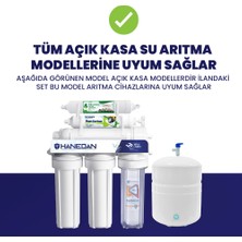 H-Max Süper Membranlı Açık Kasa Su Arıtma 8'li Filtre Seti - 0046