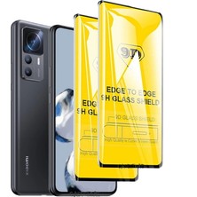 MTK Moveteck Xiaomi MI12T ve MI12T Pro Uyumlu Ekran Koruyucu 5d Cam Tam Kaplar Display Guard Zırh Kırılmaz Cam Koruyucu