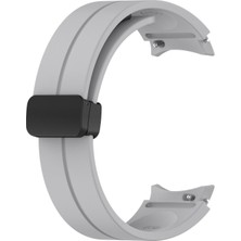 Microsonic Samsung Galaxy Watch 5 44MM Kordon Ribbon Line Gri