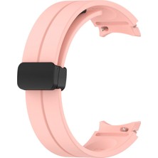 Microsonic Samsung Galaxy Watch 5 44MM Kordon Ribbon Line Pembe