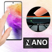 Hanedanev Samsung Galaxy A73 Tam Kaplayan 5d Nano Ekran Koruyucu Kırılmaz Cam