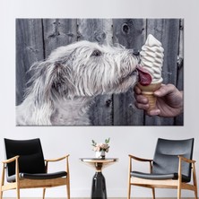 Kayra Export 1 Parça Kanvas Tablo Güzel Köpek Kanvas Sevimli Köpek Duvar Dekoru Hayvan Kanvas Baskı