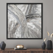 Kayra Export 1 Parça Siyah Çerçeveli Kanvas Tablo Modaya Uygun Duvar Süsü Soyut Kanvas Dekor