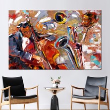 Kayra Export 1 Parça Kanvas Tablo Çello Duvar Süsü Afrika 3 Boyutlu Kanvas Yağlı Boya Baskısı