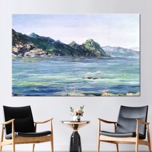 Kayra Export 1 Parça Kanvas Tablo Soyut Deniz Manzarası Soyut Deniz Kanvas Baskı Soyut Manzara Kanvas Dekor