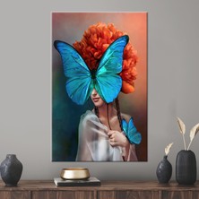 Kayra Export 1 Parça Kanvas Tablo Kırmızı Şakayık Kanvas Sanatı Çiçek 3 Boyutlu Kanvas