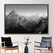 Kayra Export 1 Parça Gold Çerçeveli Kanvas Tablo Everest Base Camp Everest 3 Boyutlu Kanvas