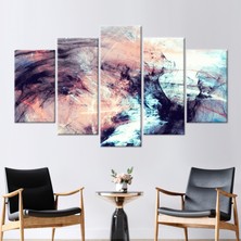 Kayra Export 5 Parçalı Mix Kanvas Tablo Renkli Duvar Dekoru Soyut Sanat Modern Sanat