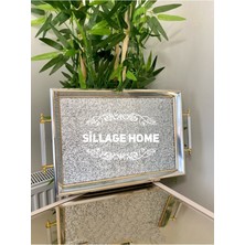 Sillage Home Gümüş Çay Tepsisi,lüks Çaytepsi,çeyizlikçaytepsisi