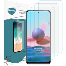 Microsonic Xiaomi Poco M5S Screen Protector Nano Glass Cam Ekran Koruyucu (3`lü Paket)