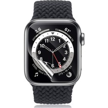 Microcase Apple Watch Se 2022 44 mm Diamond Serisi Parmak Izi Bırakmayan Tpu Ekran Koruma Filmi - Şeffaf