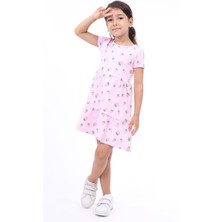 Toontoy Kids Toontoy Kız Çocuk Baskılı Elbise