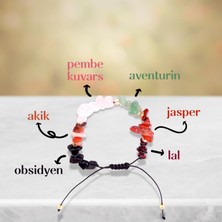 Başak Burcu Doğal Taş Bileklik - Ayarlamalı