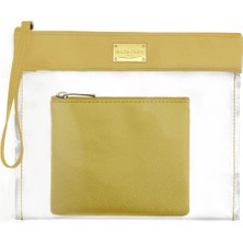 Marie Claire Sarı Kadın Makyaj Çantası Dore MC212111241