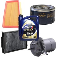 Mais Renault Megane 2 4plus Karbon Filtre Bakım Seti 1.5 Dci E.l.f Yağlı 2002-2005 KİT2240H