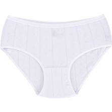 Pemilo Kadın 950 Jakarlı Büyük Beden Külot Beyaz