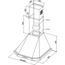 Kügerr D100 "Dünyanın En Sessiz Davlumbazı" 90 cm Piramit Davlumbaz