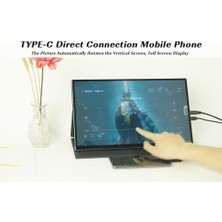 Hzl Hafif Portatif Taşınabilir Dokunmatik Ultra Ince 15 6inch 4K 60hz Monitör