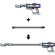 Galaxxy Elektrikli Süpürge Aksesuarları Çubuk V7 V8 V10 V11 Düz Boru Metal Uzatma Çubuğu El Değnek Tüpü (Yurt Dışından)