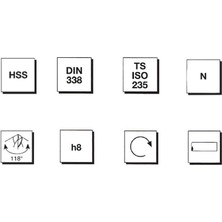 Mte 0,9 mm Taşlanmış Metal Matkap Ucu Hss Dın 338