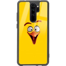 Spoyi Xiaomi Redmi Note 8 Pro Yellow Angry Birds Tasarımlı Glossy Telefon Kılıfı