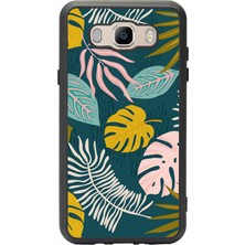 Spoyi Samsung Galaxy J7 (2016) Color Leaf Tasarımlı Glossy Telefon Kılıfı