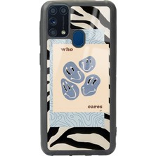 Spoyi Samsung Galaxy M-31 Zebra Emoji Tasarımlı Glossy Telefon Kılıfı