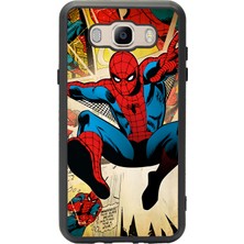 Spoyi Samsung Galaxy J7 (2016) Spider-Man Örümcek Adam Tasarımlı Glossy Telefon Kılıfı