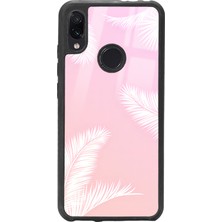 Spoyi Xiaomi Redmi Note 7 Beyaz Palmiye Tasarımlı Glossy Telefon Kılıfı