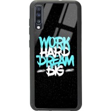 Spoyi Samsung Galaxy A70 Uzay Motto Tasarımlı Glossy Telefon Kılıfı