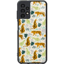 Spoyi Samsung Galaxy A-13 Kaplan Art Tasarımlı Glossy Telefon Kılıfı