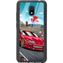 Spoyi Xiaomi Redmi 8A Supra Tasarımlı Glossy Telefon Kılıfı