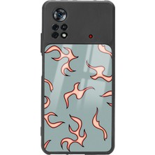 Spoyi Poco X4 Pro Retro Alev Tasarımlı Glossy Telefon Kılıfı